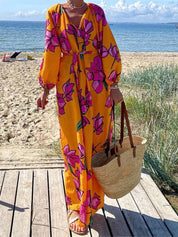 SALMA | Muodikas V-kaula-aukollinen mekko