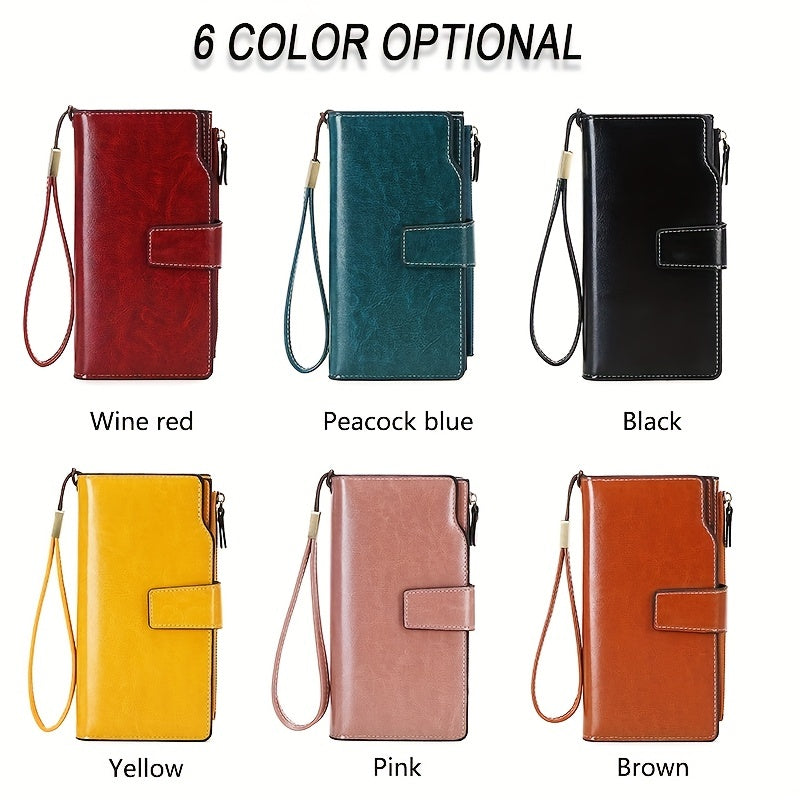 Portefeuille de voyage RFID sécurisé | Pochette vintage à multi-poches