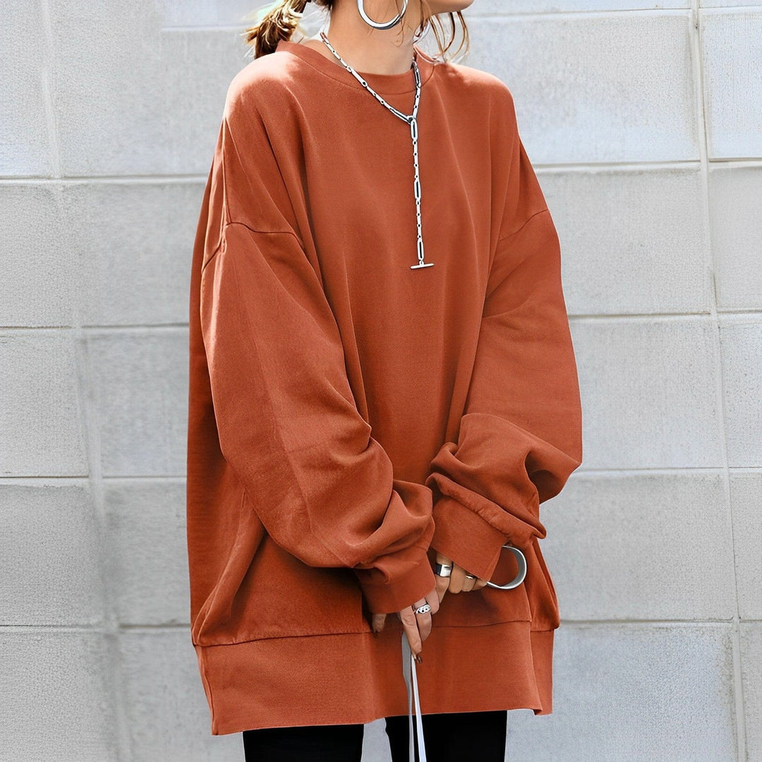 Anna | Pull pour femmes grandes tailles avec manches longues