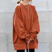Anna | Pull pour femmes grandes tailles avec manches longues