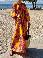 SALMA | Muodikas V-kaula-aukollinen mekko
