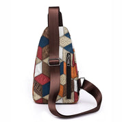 Keily | Women's Shoulder Bag with Embossed Pattern and Colorblock