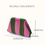 Lanie | Elegant and versatile striped cosmetic pouch