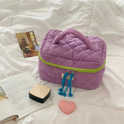 Rosielyn | Trousse de voyage en coton à carreaux
