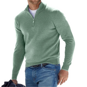 Morris | Casual men's jacket with zipper and stand-up collar
