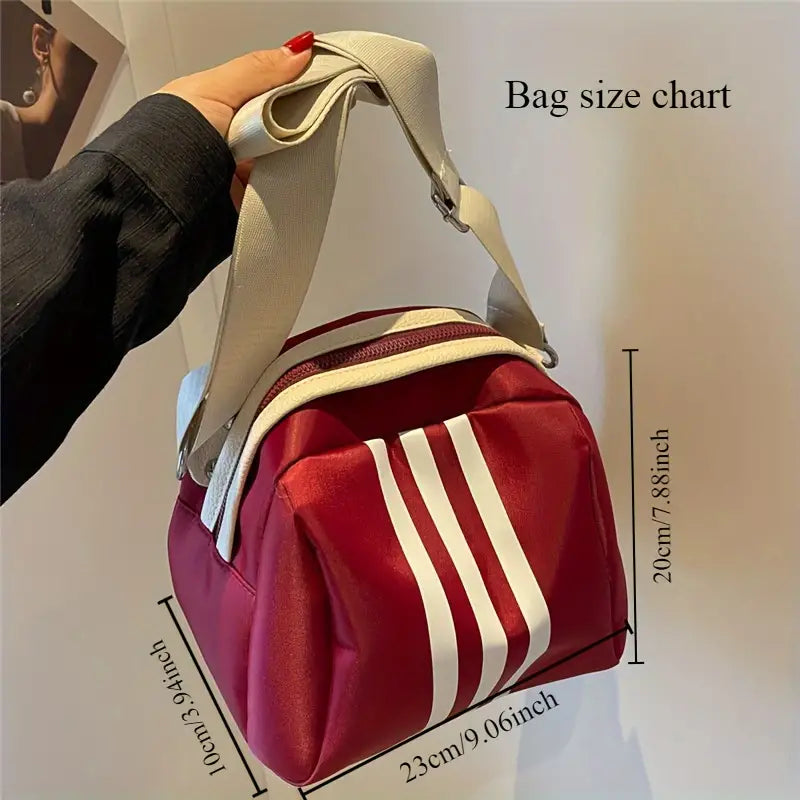 Dorian | Striped Oxford Shoulder Bag