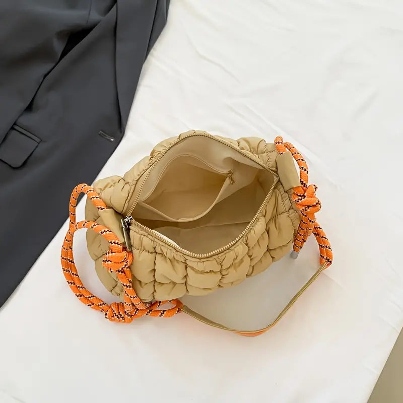 Raegan | Vesitiivis nylonista valmistettu tikattu olkalaukku matkustamiseen