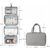 Sam | Kompakti ja tilava matka-toilettitarvikejärjestäjä useilla lokeroilla