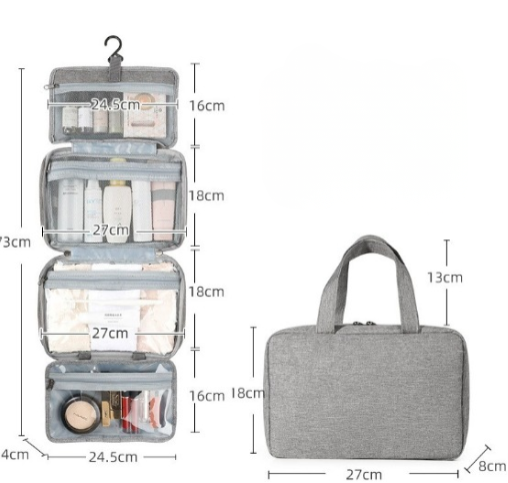 Sam | Kompakti ja tilava matka-toilettitarvikejärjestäjä useilla lokeroilla