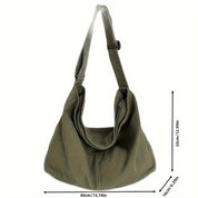 Hailey | Oversized Canvas Crossbody Bag Chic for Effortless Style