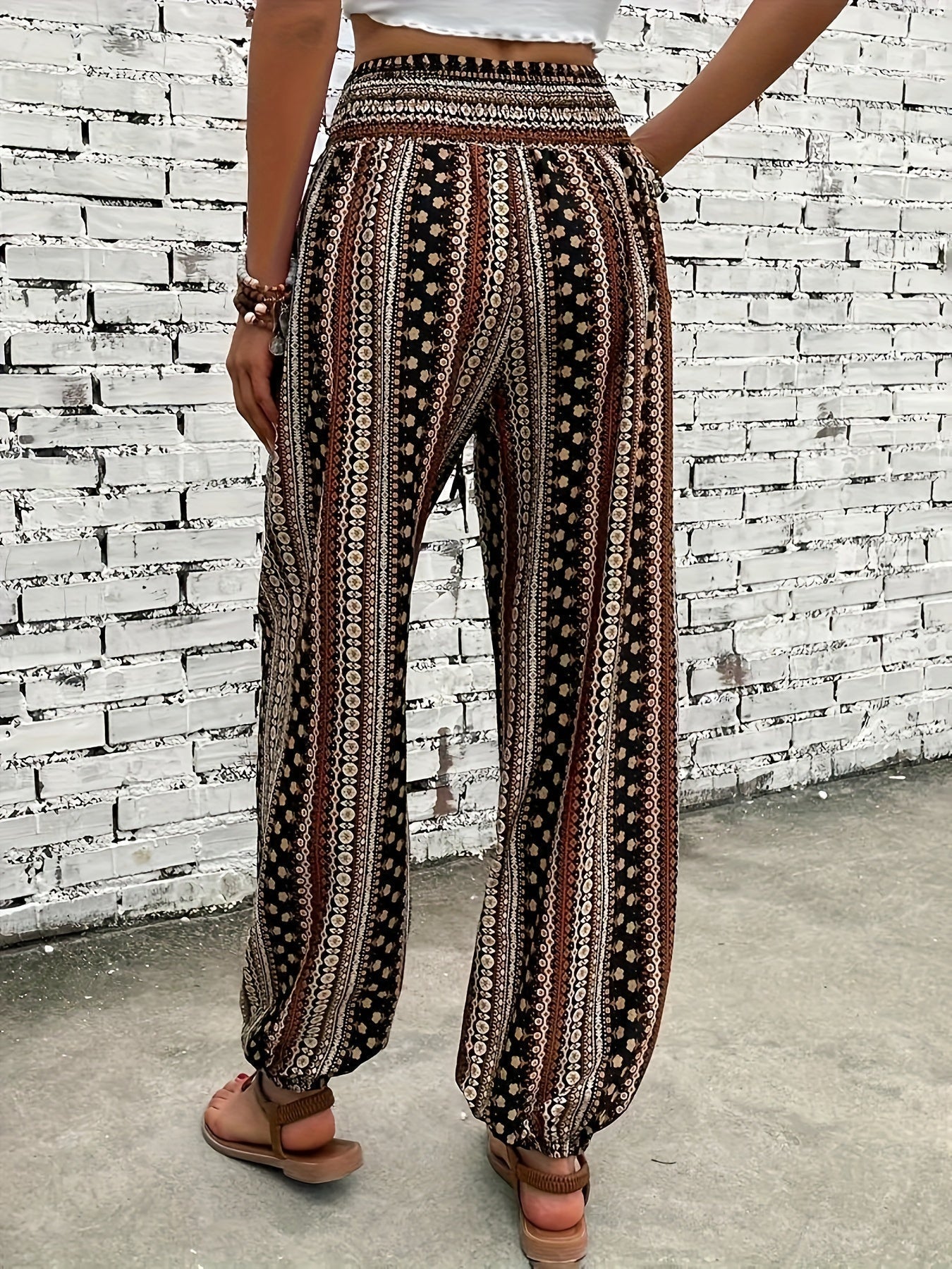 Lola | High-Waisted Printed Pants – Guaranteed Bohemian Vibe