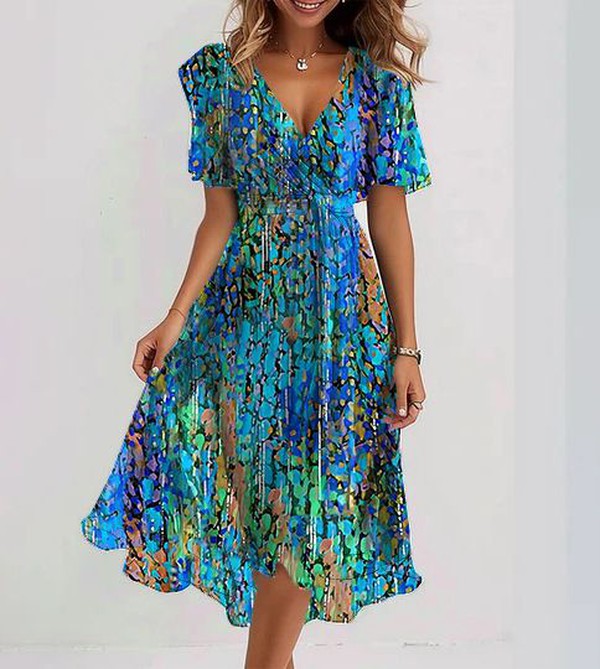 BONDI | Robe Midi Bleue