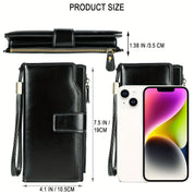 Secure RFID Travel Wallet | Vintage Multi-Pocket Pouch