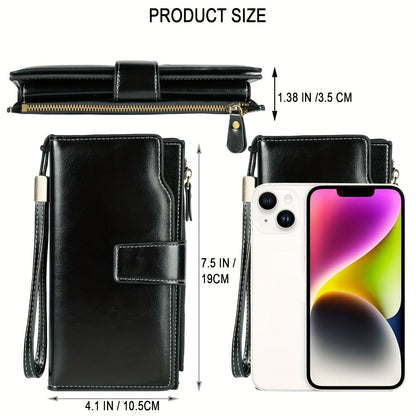 Portefeuille de voyage RFID sécurisé | Pochette vintage à multi-poches