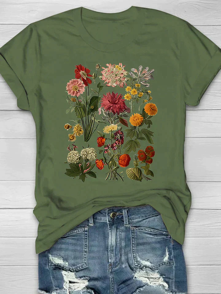 LUELLA | Retro Floral Print T-shirt