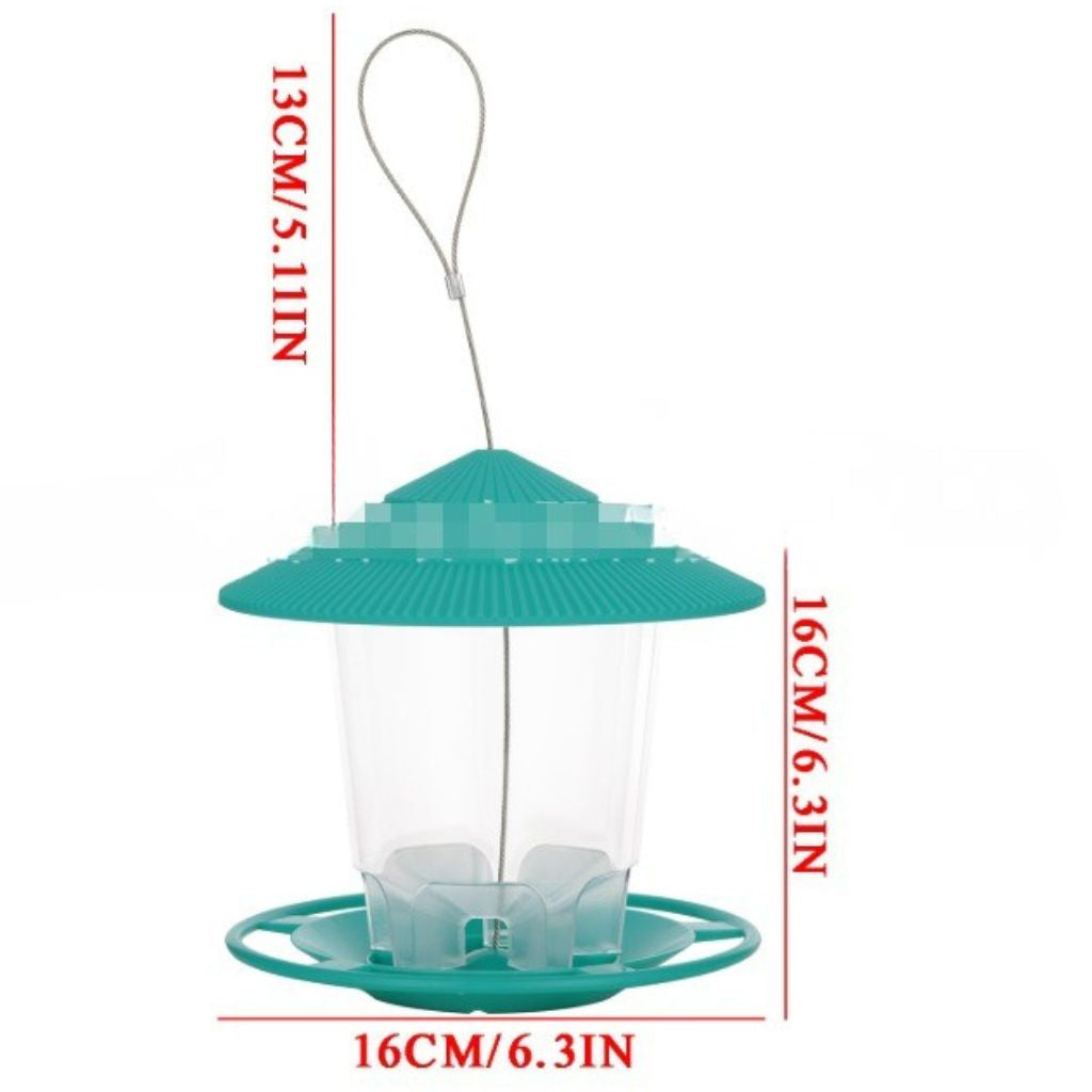 Mangeoire suspendue pour oiseaux avec distributeur automatique de graines