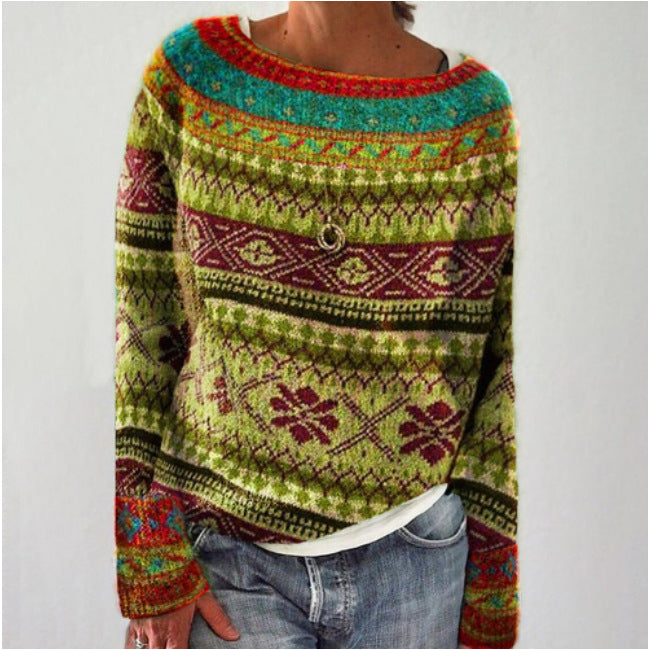 Maude | Pull Tricoté au Charme Nordique