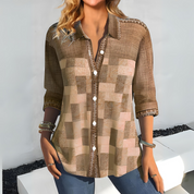 PENELOPE | Elegant Women's Checkered Top