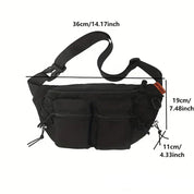 Cassius | Ulkokäyttöön tarkoitettu miesten olkalaukku ristikkäin kantaen