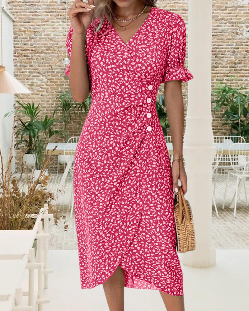 NINA | Floral Print Dress