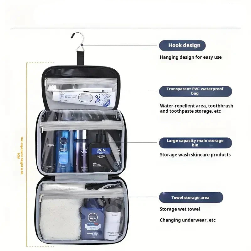 Lilianna | Practical and Convenient Multi-Layer Cosmetic Bag