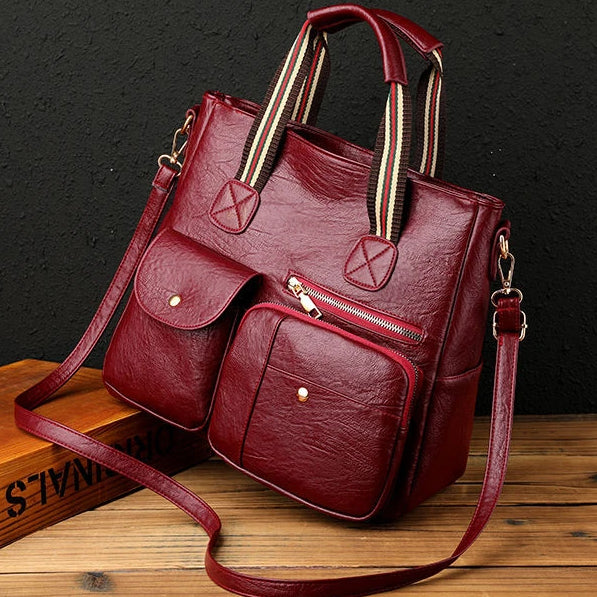 Riley | Versatile Synthetic Leather Shoulder Bag