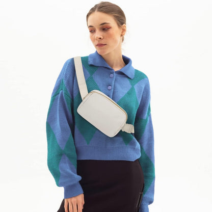 Sac banane crossbody épuré et minimaliste Jennifer, parfait pour les voyages