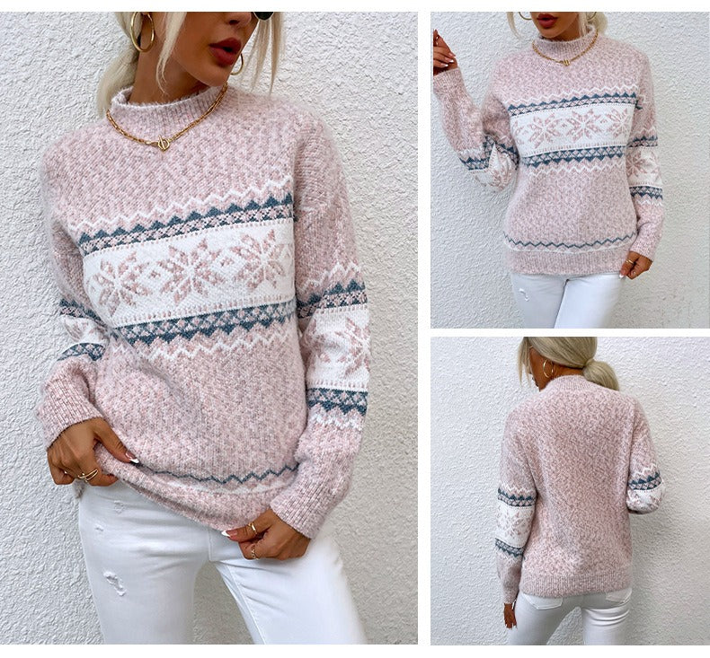 Nancy | Elegant vintergenser for kvinner med norsk mønster