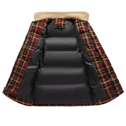 Hihaton liivi Luca Belloni | Miesten ruudullinen liivi fleece-kauluksella