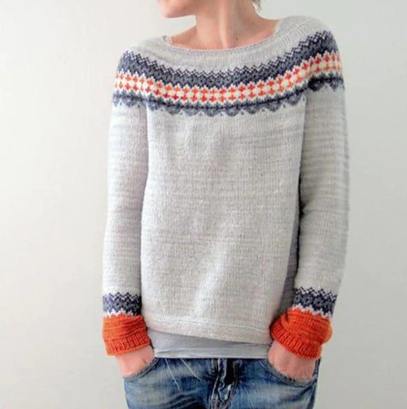 Maude | Pull Tricoté au Charme Nordique