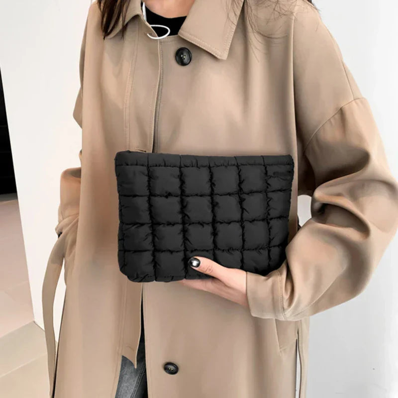 Sophie | Quilted sminkepung med glidelås