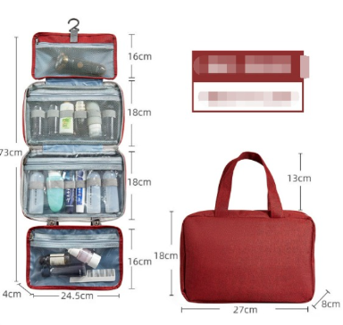 Sam | Kompakti ja tilava matka-toilettitarvikejärjestäjä useilla lokeroilla