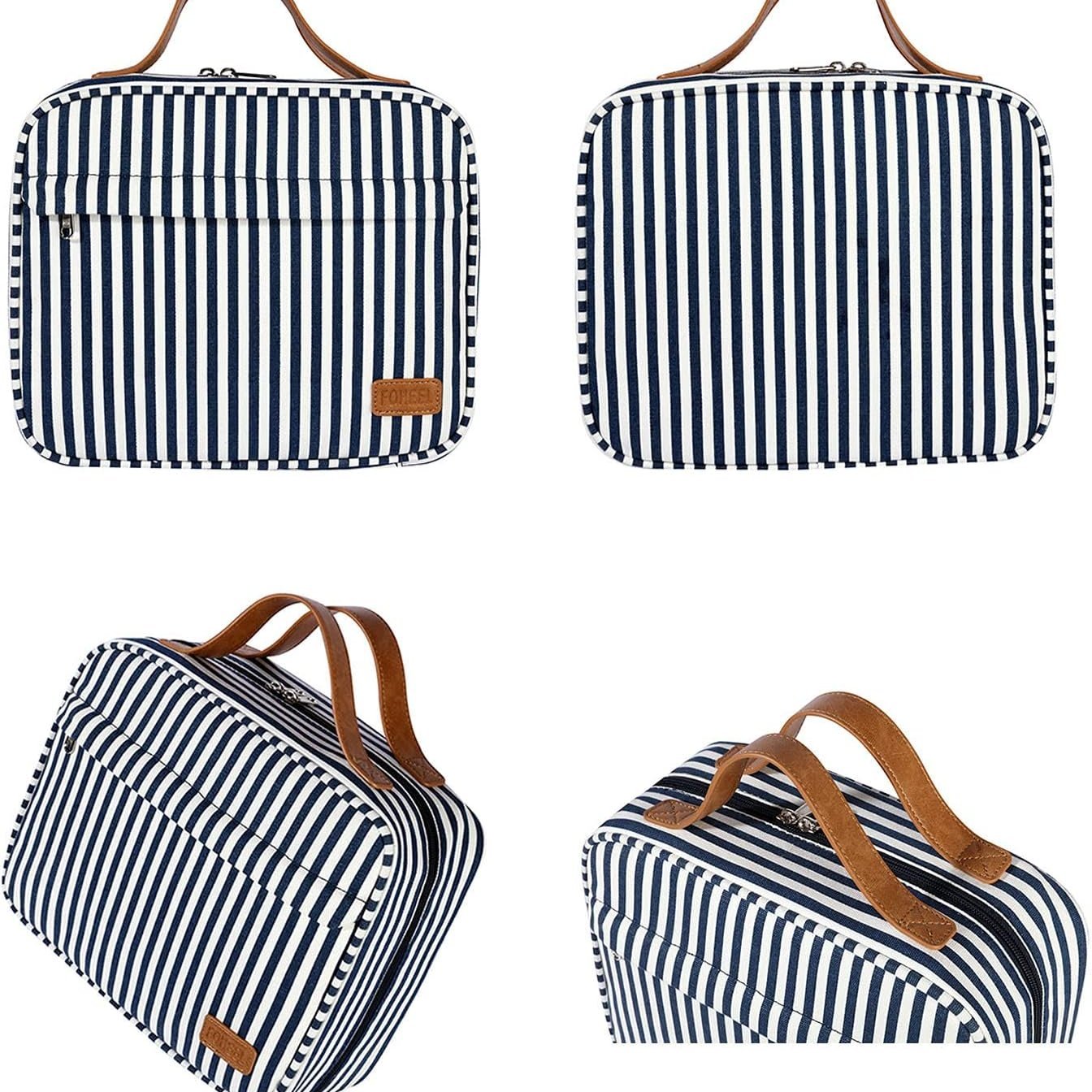 Kamari | Elegant Striped Travel Toiletry Bag