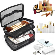 Lakelyn | Trousse de maquillage de voyage en maille large à double couche