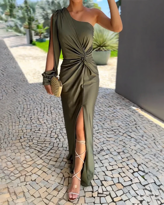 Valeria | Robe Longue Intemporelle et Tendance avec Design Élégant