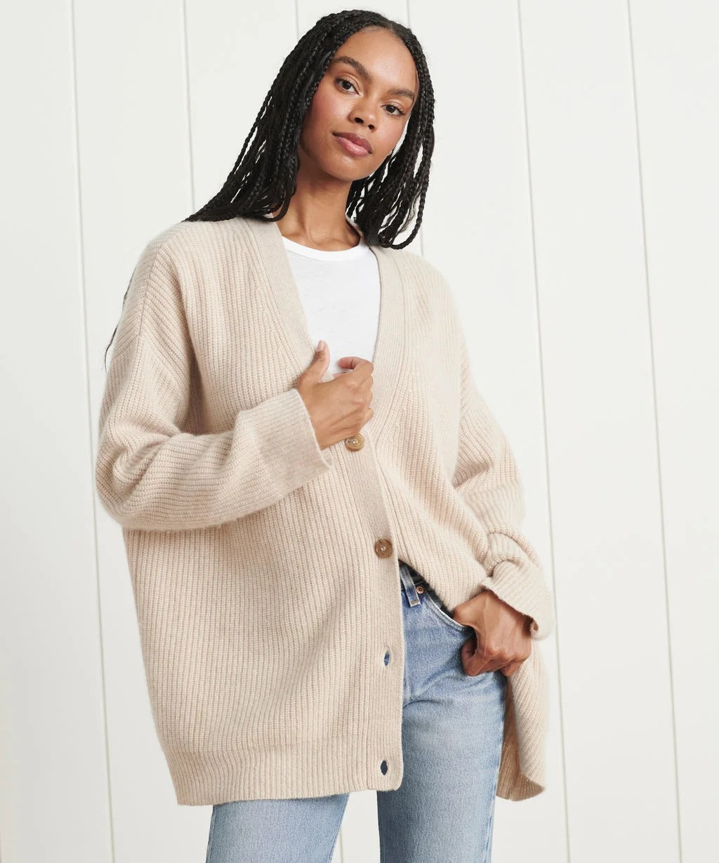 Lena | Exquisite blended cashmere wool cardigan for classic elegance