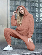HAILEY | Naisten kaksiosainen fleece-teddyasu