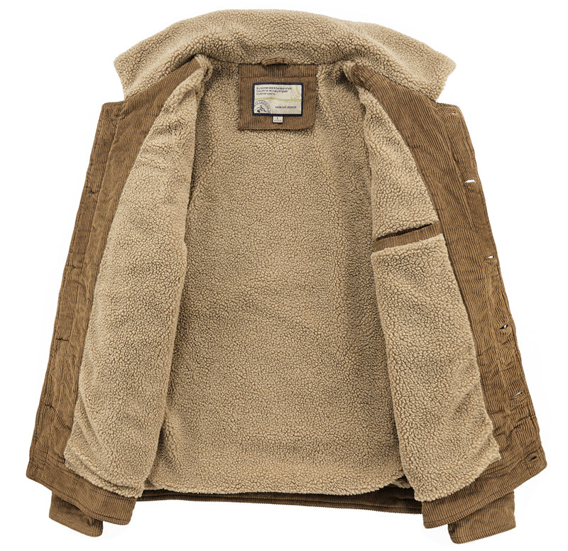 Max | Elegant vinterjakke for menn med Sherpa-fôr for ultimat varmekomfort