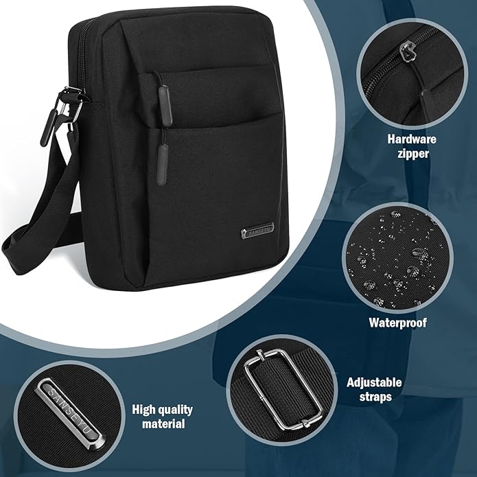 Waterproof and stylish anti-theft shoulder bag for men Carter