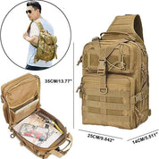 Sincere | Large Tactical Crossbody Bag for Men's Travel