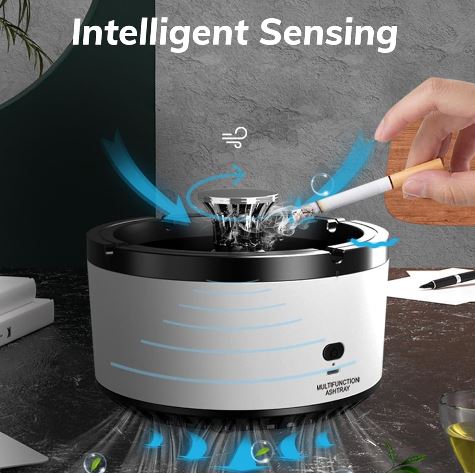Electric smokeless ashtray