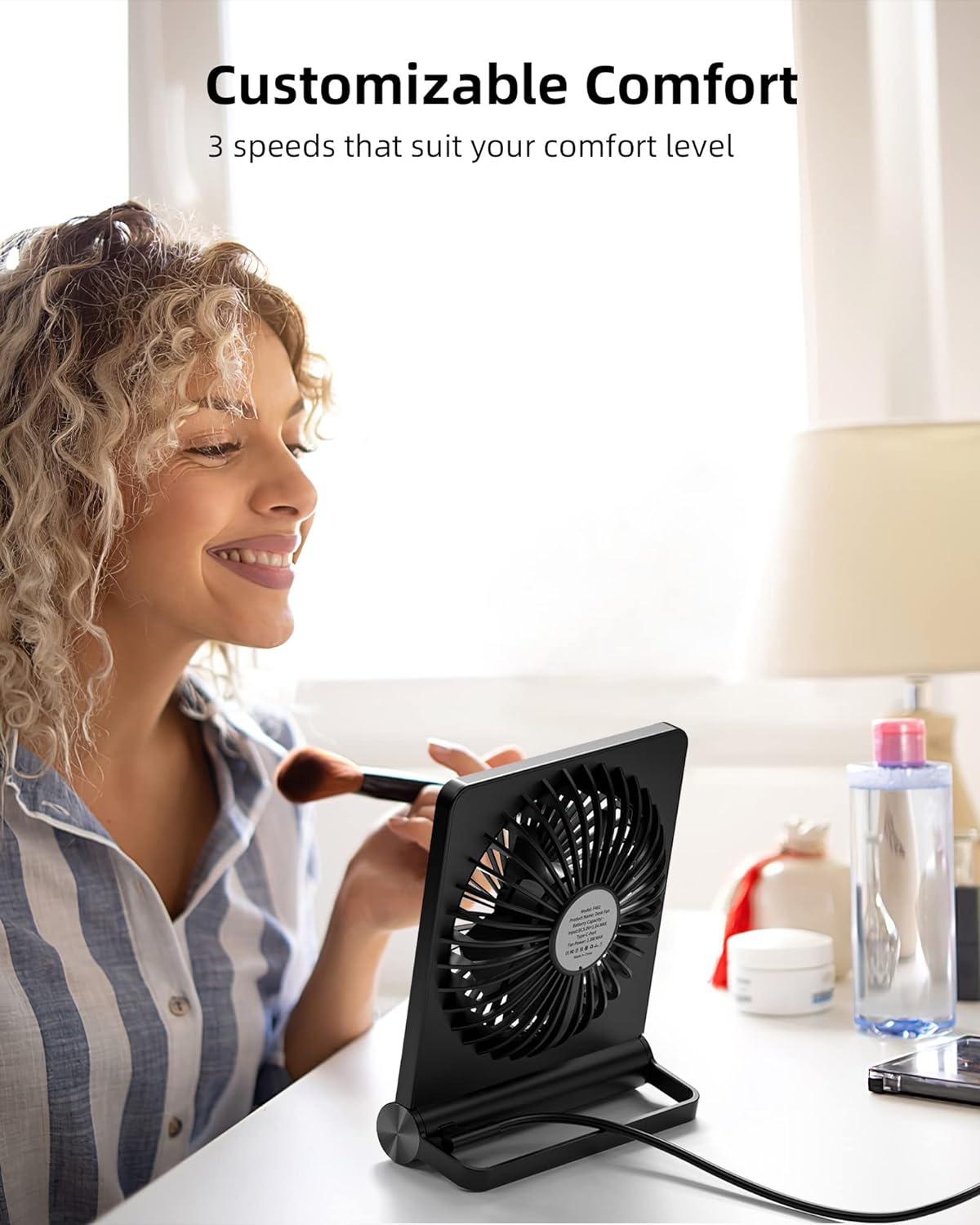 Élias | Mini Ventilateur de Table – Fraîcheur Sans Bruit