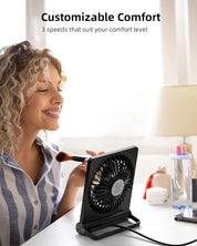Élias | Mini Ventilateur de Table – Fraîcheur Sans Bruit