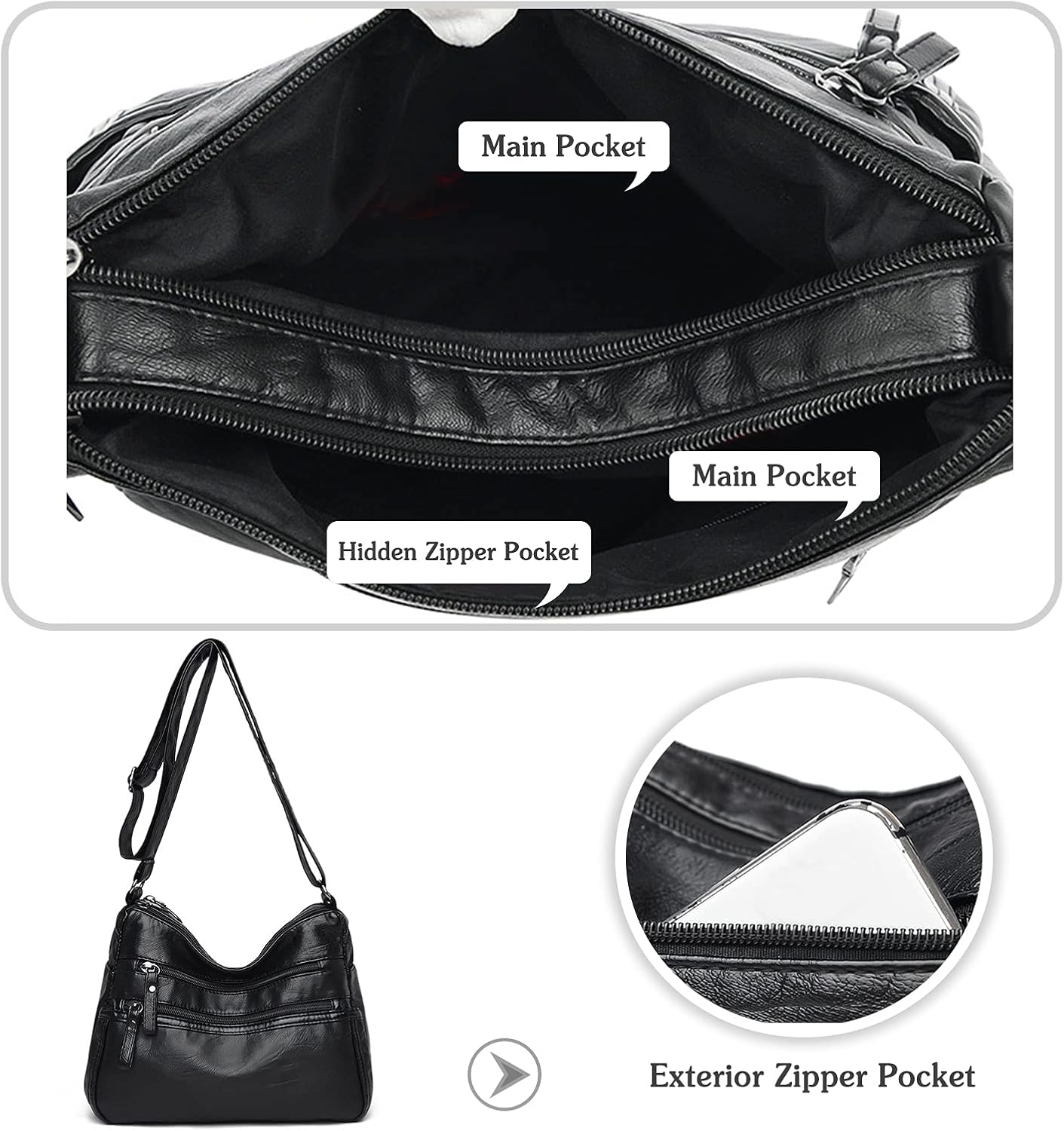 Lila | Trendy Crossbody Bag with Non-Slip for Optimal Safety
