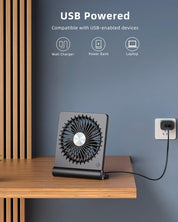 Élias | Mini Ventilateur de Table – Fraîcheur Sans Bruit
