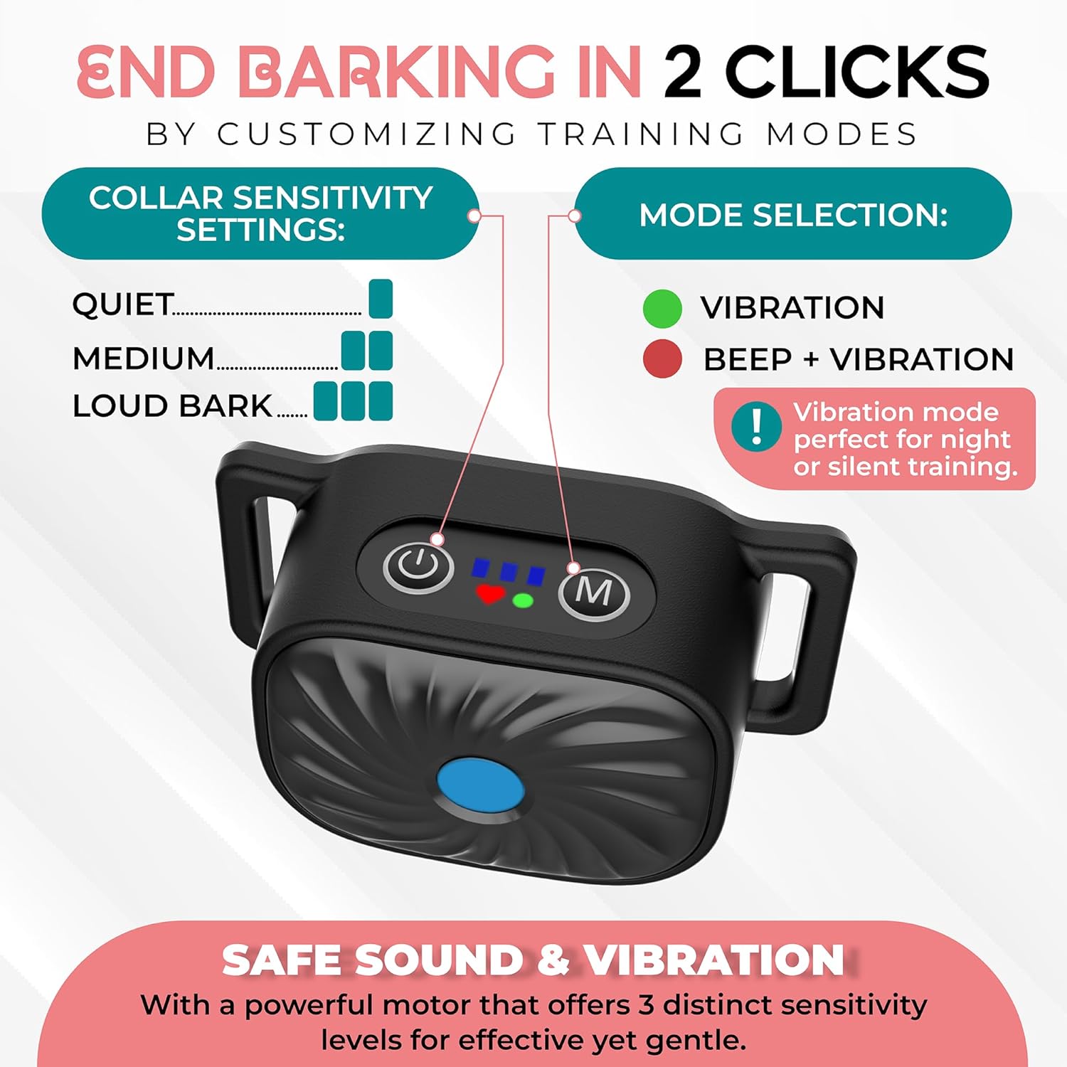 Nina | Anti-Bark Collar – Guaranteed Calm for Small Dogs
