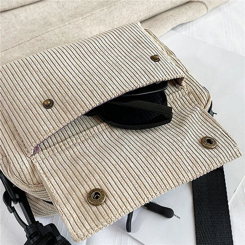 Salem | Mini olkalaukku samettikorduroysta