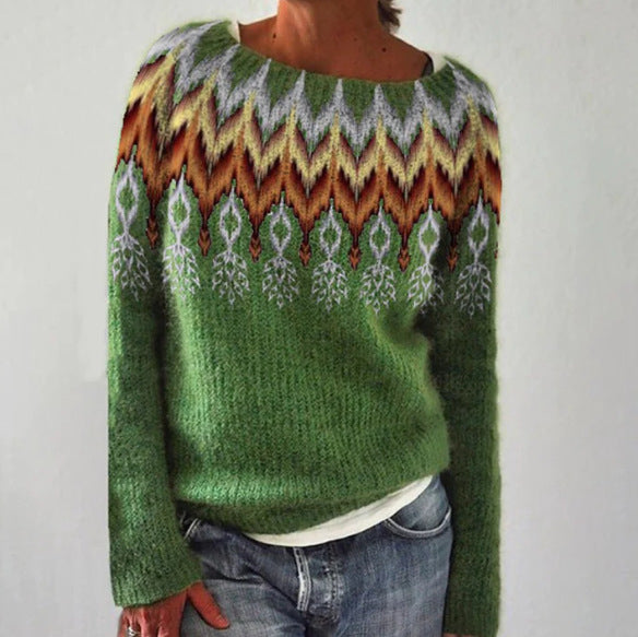 Maude | Pull Tricoté au Charme Nordique