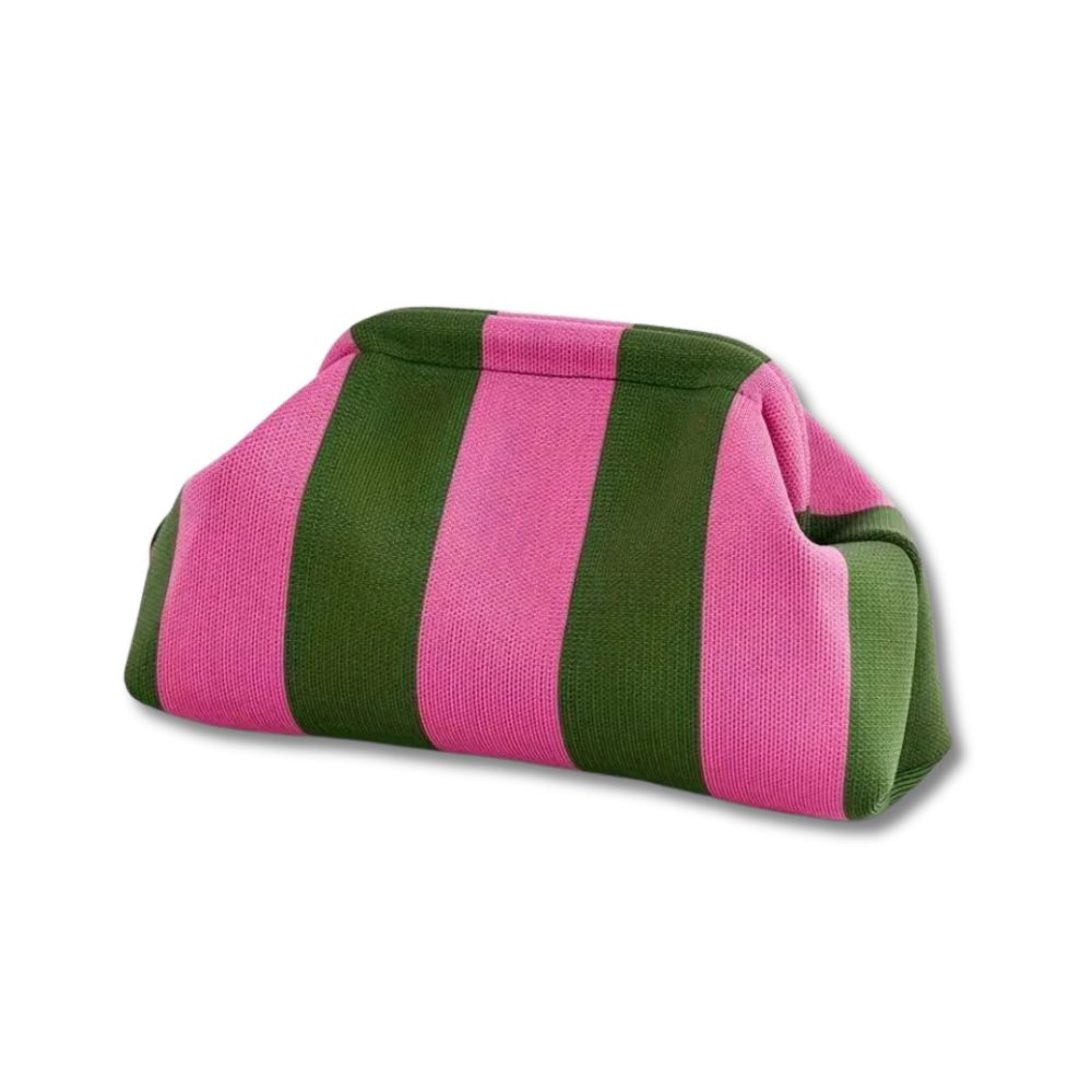 Lanie | Elegant and versatile striped cosmetic pouch