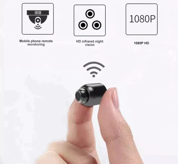 Elya | WiFi Micro-Camera – Discreet Protection Day and Night